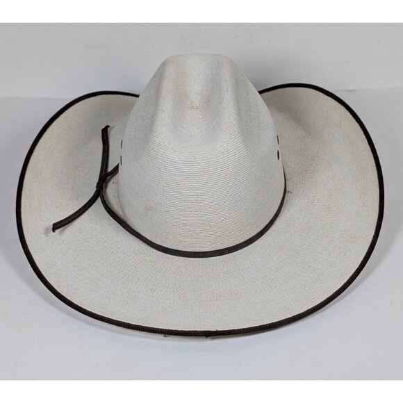 Atwood Hereford Low Crown Western Cowboy Hat Size 7 1/4 Long Oval Mens Chocolate - Picture 4 of 10